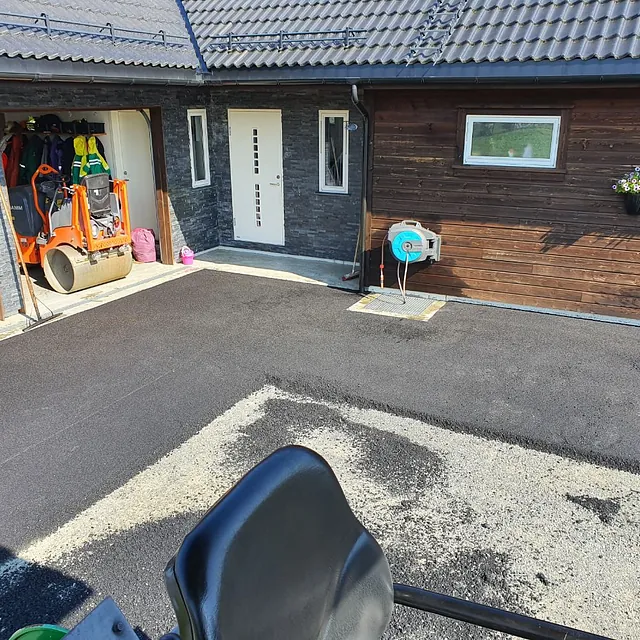 Asfaltering på privatområde
